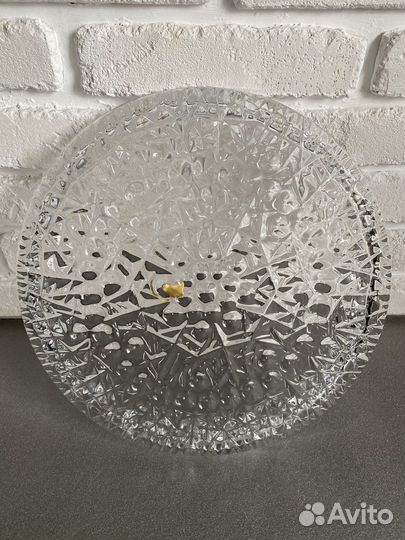 Хрустальный поднос, графин, стаканы