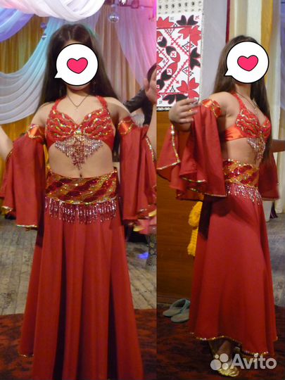 Костюм, лиф, повязка для восточных танцев