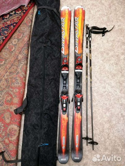 Горные лыжи женские комплект