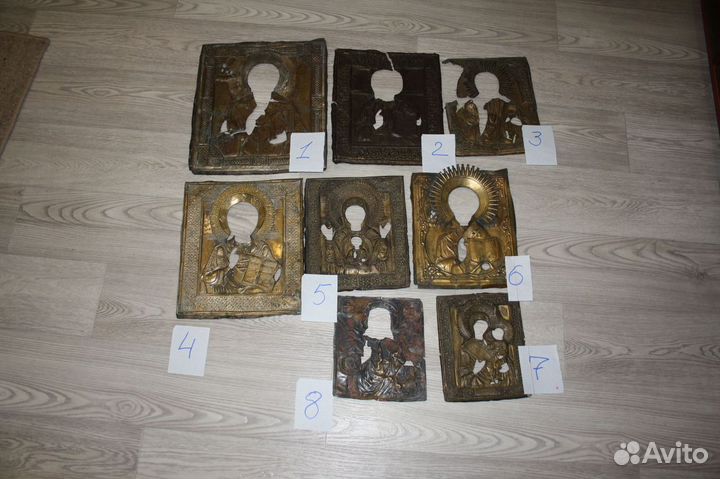 Старинная икона Праздники.Храмовая