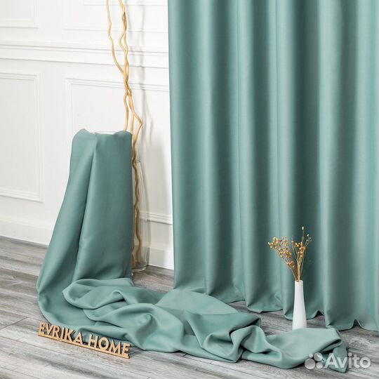 Шторы блэкаут Марсель Мята
