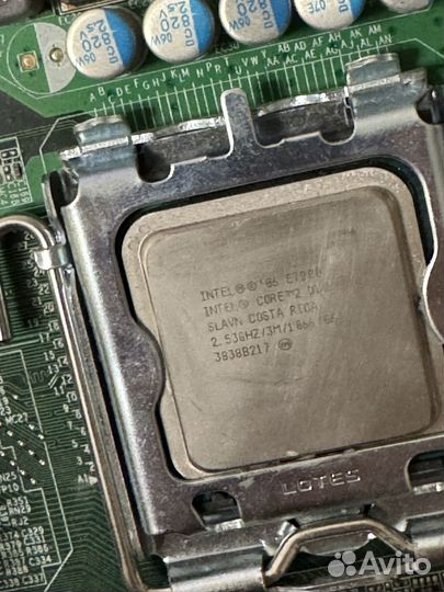 Материнская плата 775 с процом E7200