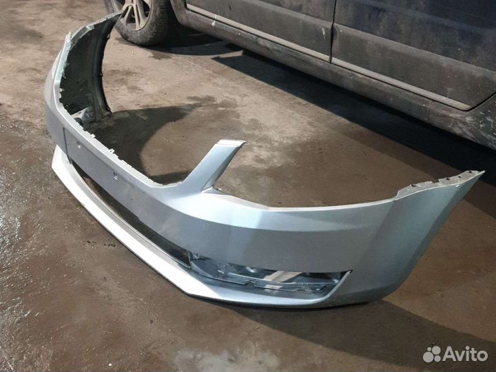 Передний бампер шкода октавия А7 рестайлинг