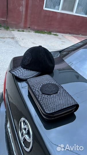 Кепка портмоне из кожи питона