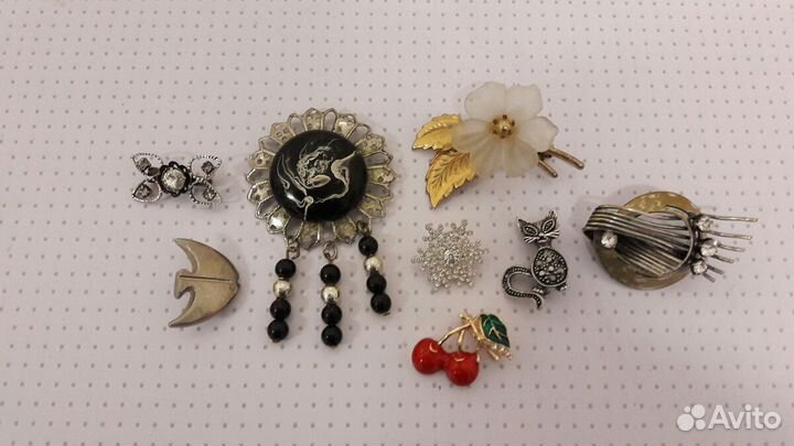 Броши винтажные