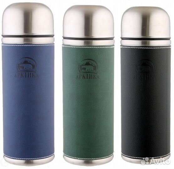 Термос Арктика у/г 0,5 л. (кожаная оплетка)