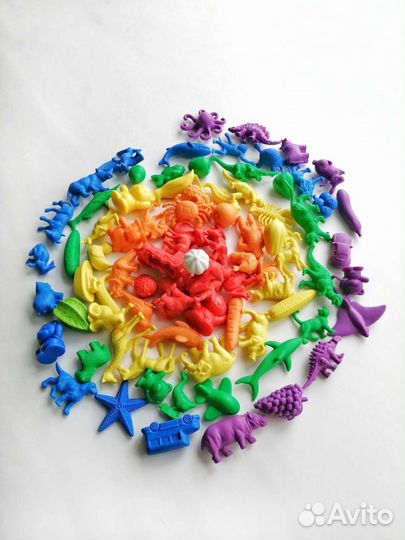 Набор фигурок для игр, сортировки, развития