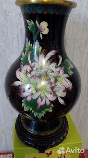 Ваза китай клуазоне