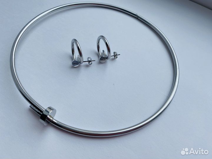 Серьги и чокер cartier