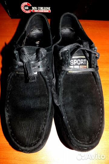 Туфли- мокасины замшевые