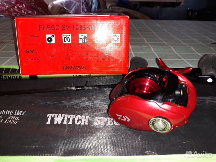Мультипликаторная катушка Дайва фуего и удилище