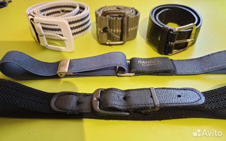 Ремень детский 5 штук и подтяжки на мальчиков