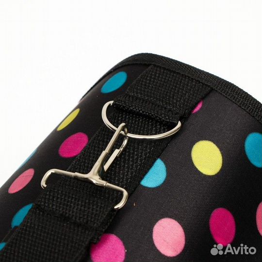 Сумка - переноска для животных 'Горошек', чёрная