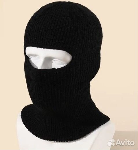 Балаклава вязаная утеплённая
