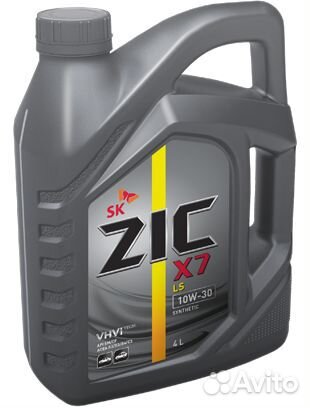 Масло моторное ZIC X7 LS 10W40 SN/CF 4л