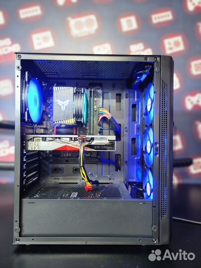 Игровой компьютер Intel I5 12400f/RTX4060/16