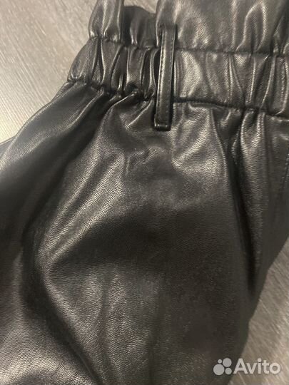 Брюки кожаные