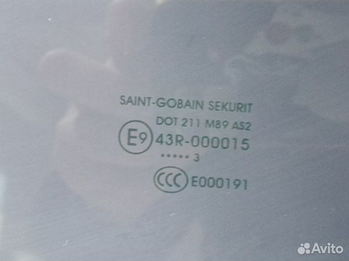 Стекло двери заднее правое Citroen C-Elysee NFP