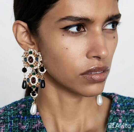 Серьги длинные