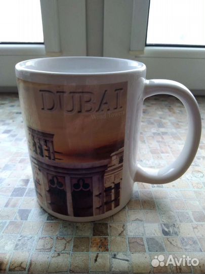 Кружки столовые, декор, символы городов, ассорти