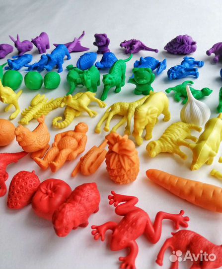 Набор фигурок для игр, сортировки, развития