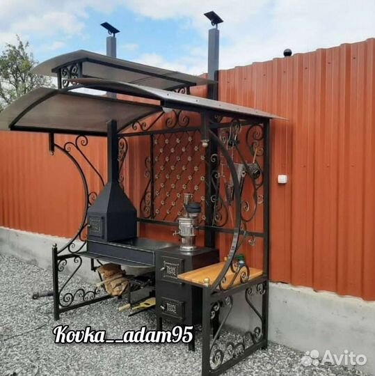 Мангал с крышей и Беседка