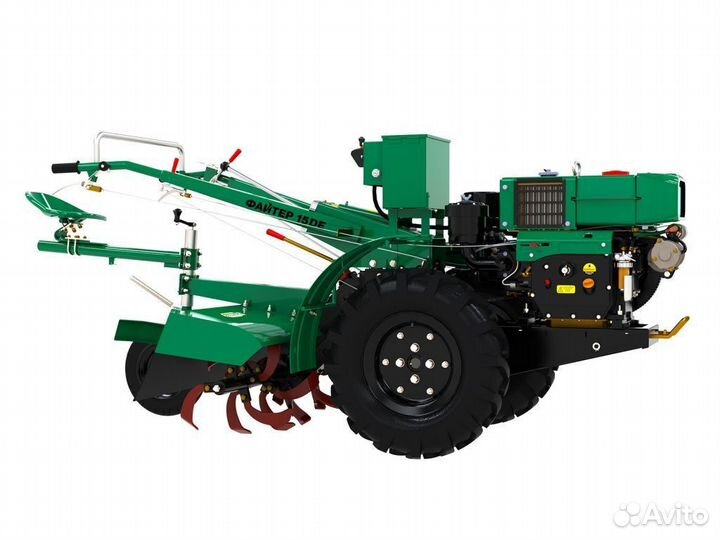 Мотоблок Файтер 15DE + почвофреза и сиденье