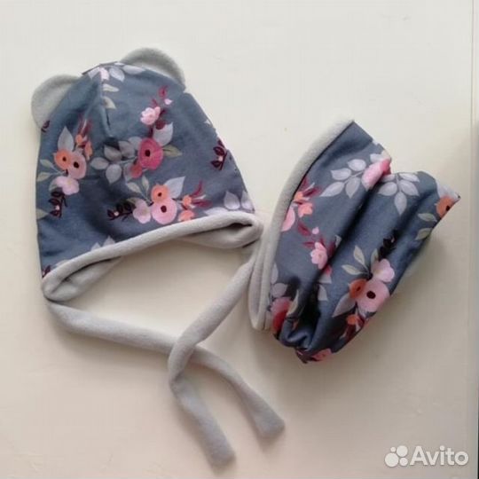 Комплект шапка, шарф