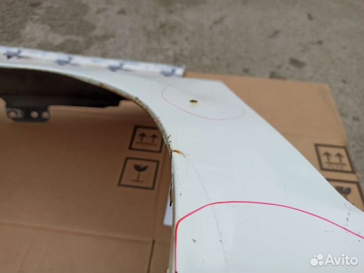 Solaris 2 крыло переднее левое аналог белый