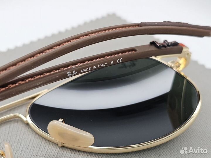 Очки Ray Ban 8307 Aviator Carbon Green Стекло