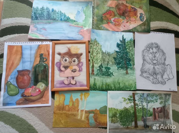 Делаю поделки и рисунки в детский сад, школу