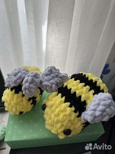 Вязаная игрушка из гипоалергенной пряжи для детей