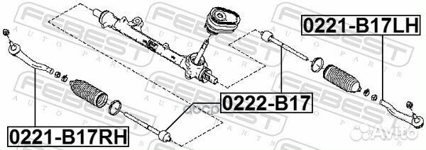 Тяга рулевая 0222-B17 Febest