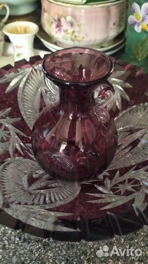 Старинная вазочка марганец