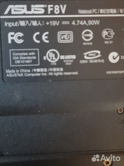 Ноутбук Asus F8V б/у