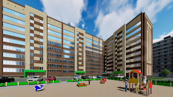 1-к. квартира, 37,4 м², 1/9 эт.