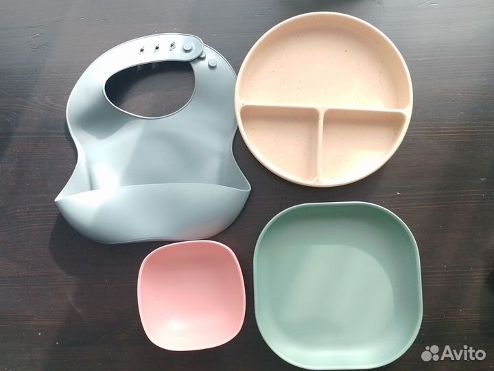 Набор силиконовой посуды детской