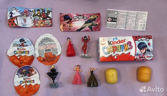 Kinder киндер игрушки «леди баг и супер-кот»