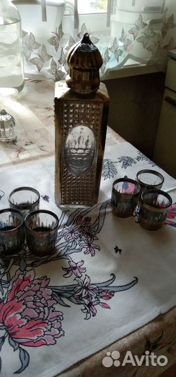 Штоф и рюмки под водку, Гусь-Хрустальный, СССР