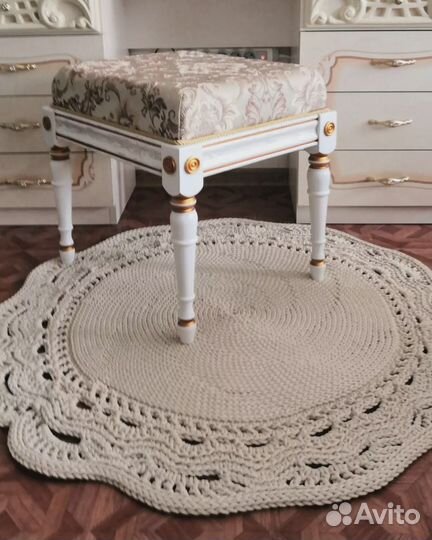 Ковёр новый, ручная работа, вязаный