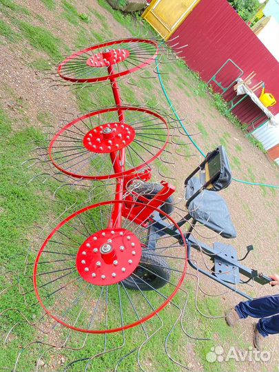 Грабли ворошилки для мотоблока с адаптером