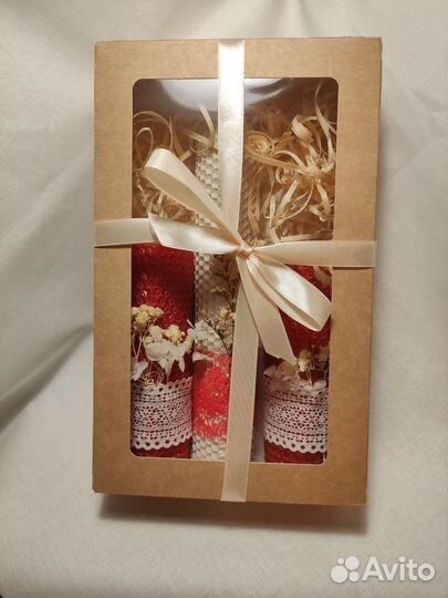 Набор свечей из вощины