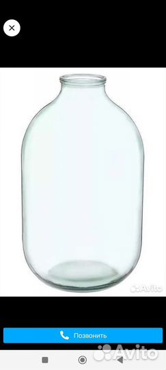 Бутыль 10 литров стекло