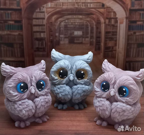 Совушки из мыла ручной работы