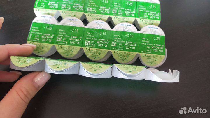Линзы контактные однодневные biotrue -3,25