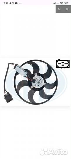 Вентилятор охлжд Porsche cayenne Audi Q7, Toyareg