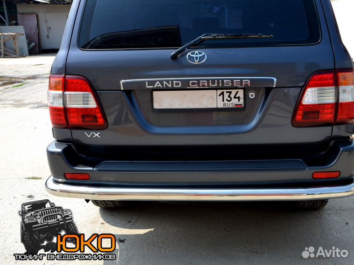 Защита заднего бампера TLC 100