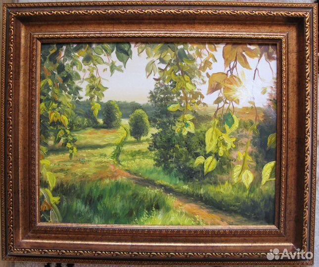 Дорога к реке Торгоше. 30х39см