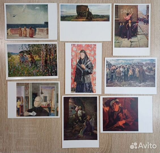 31 открытка соцреализм 1950е-1980е