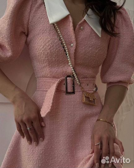 Твидовое платье